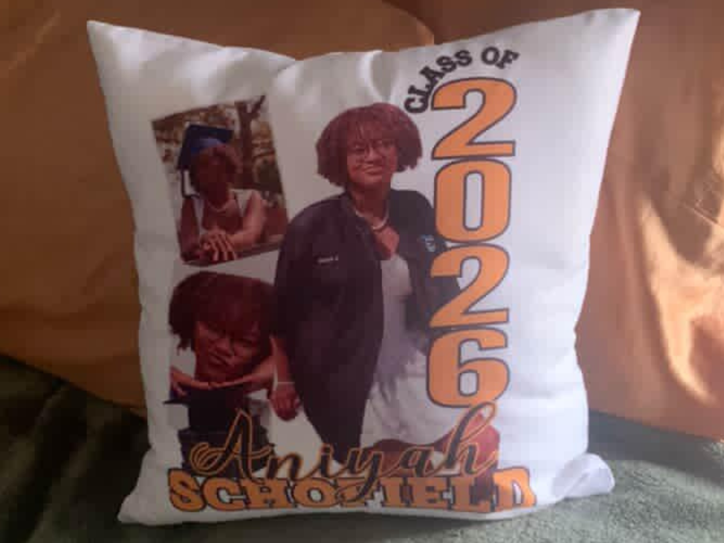 Personalized Graduation Pillow | Custom Photo Grad Pillow | Class of 2026 Keepsake