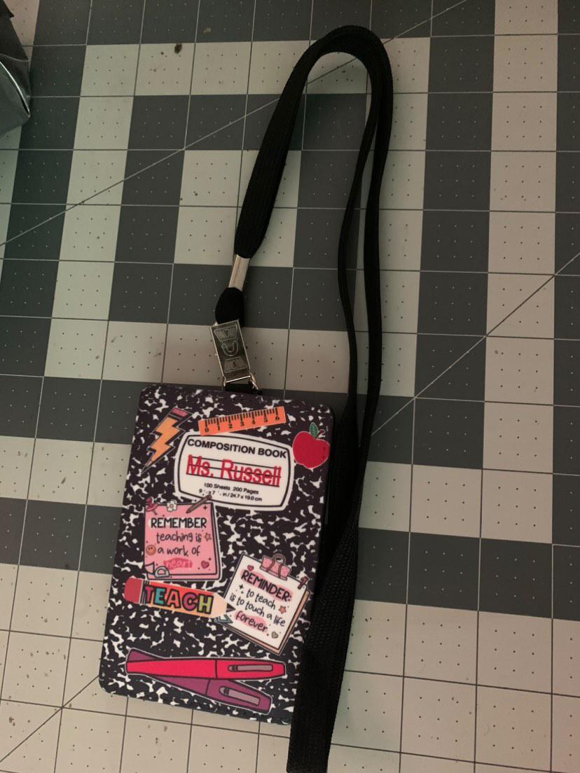 ID badge Holder -school front desk