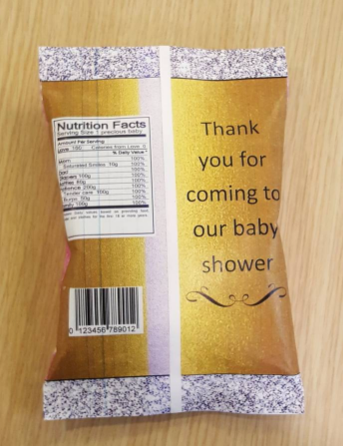 Custom Chip Bag Party Favors – Printable, Wraps Only, or Filled & Wrapped (Copy)