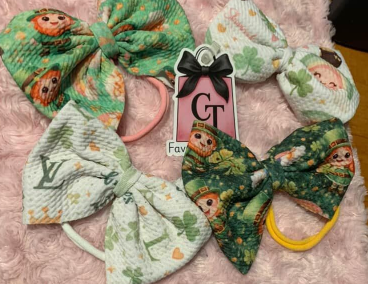 St. Patrick’s Day Baby Bow Headband – Single Nylon Bow