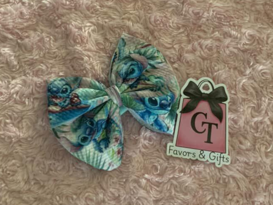 Fabric Hair Bow Clip | 5" Hair Bow for Baby, Toddler & Girls | Solid Color or Custom Design