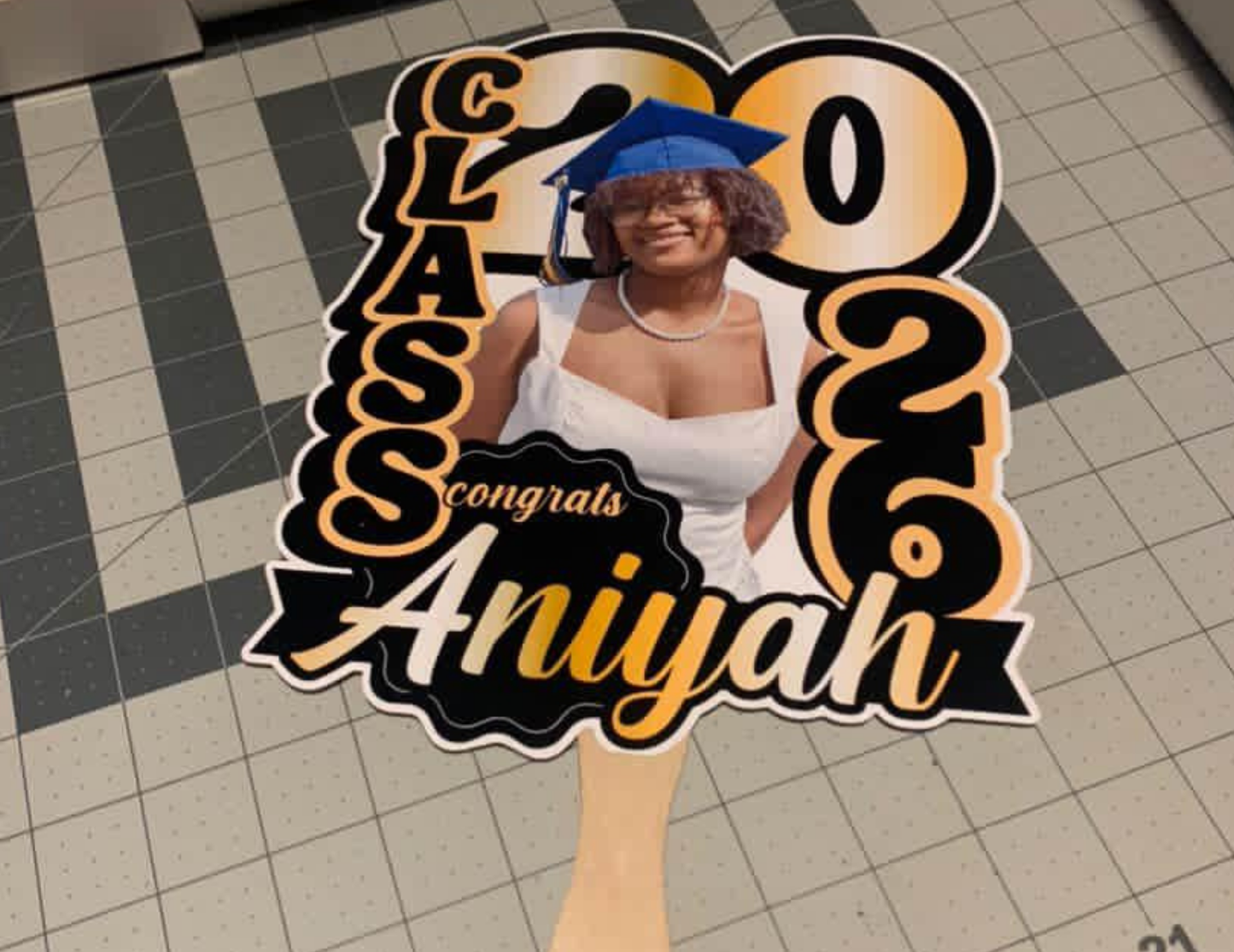 Custom Photo Cheer Fans – Bulk Event Spirit Fans (Dance, Cheer, Sports, Graduation)