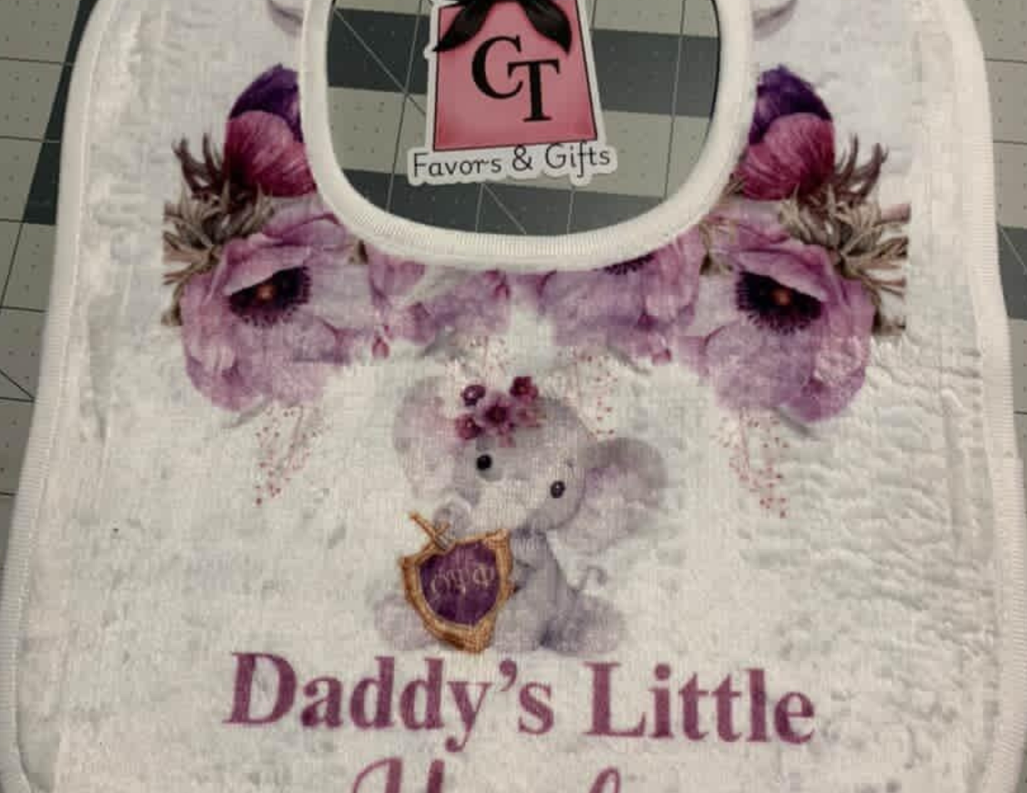 Personalized Baby Bib | Custom Name Bib | Fox, Elephant or Custom Design