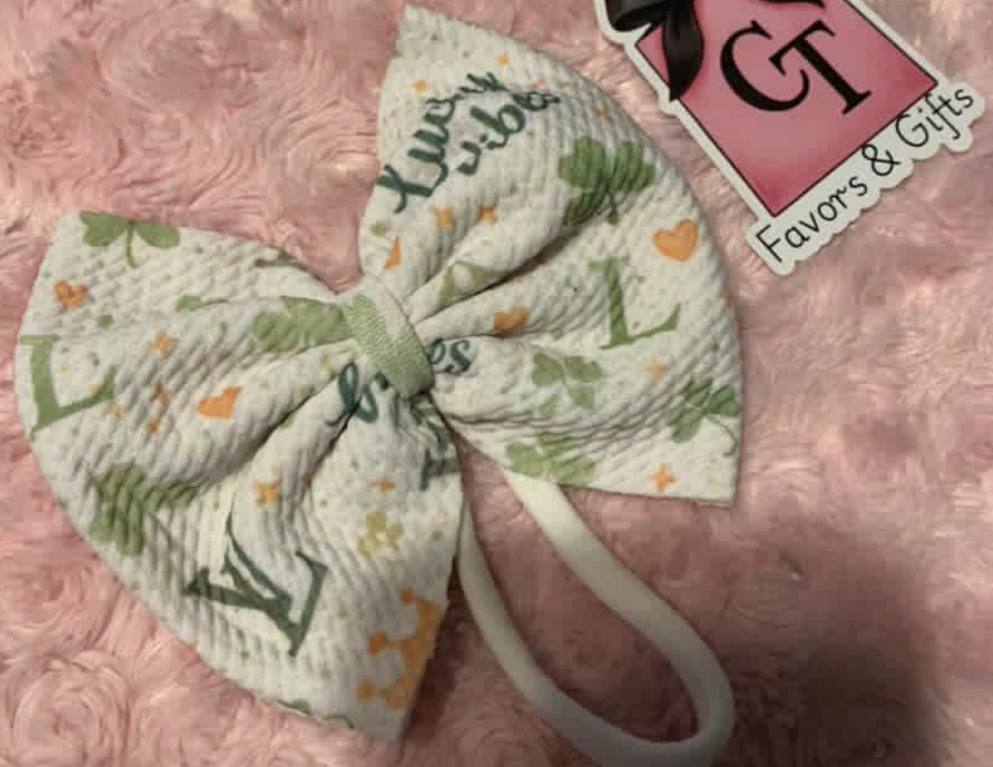St. Patrick’s Day Baby Bow Headband – Single Nylon Bow