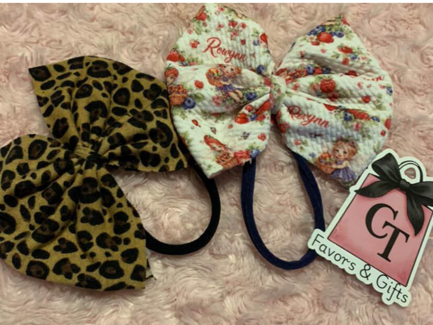 Fabric Hair Bow Clip | 5" Hair Bow for Baby, Toddler & Girls | Solid Color or Custom Design