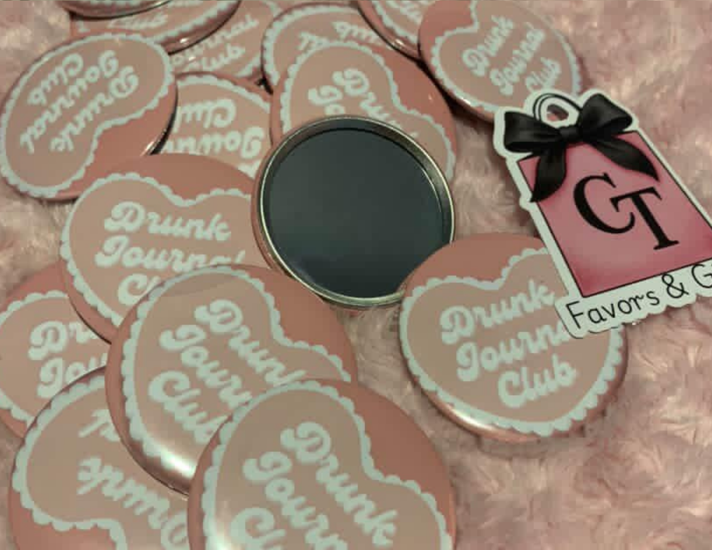 Custom Pocket Mirror (2.25") | Personalized Gift, Party Favor, Graduation, Dance Team, Photo Mirror