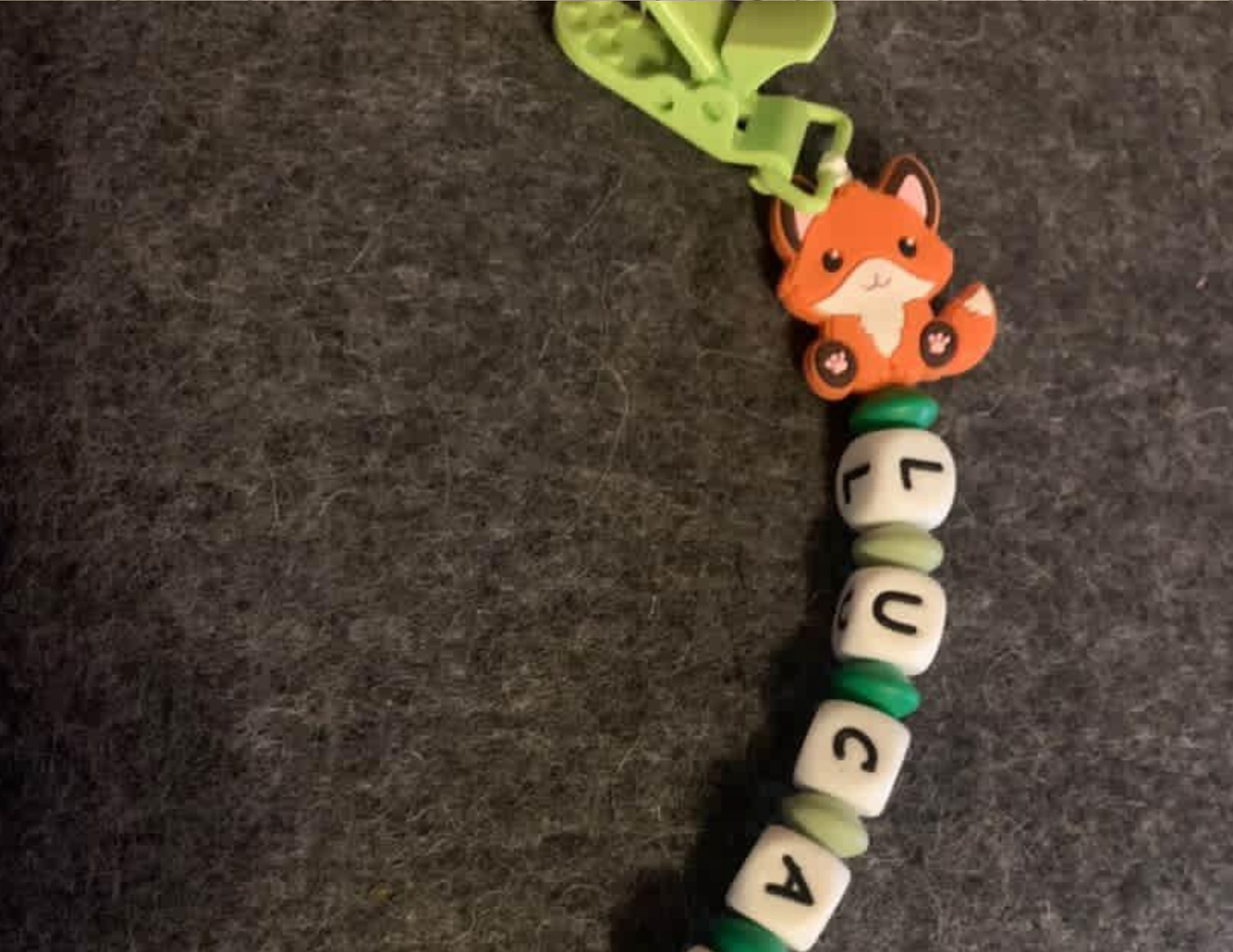 Personalized Silicone Pacifier Clip | Baby Name Pacifier Holder | Fox, Elephant, Hello Kitty | Custom Baby Pacifier Clip | Baby Shower Gift