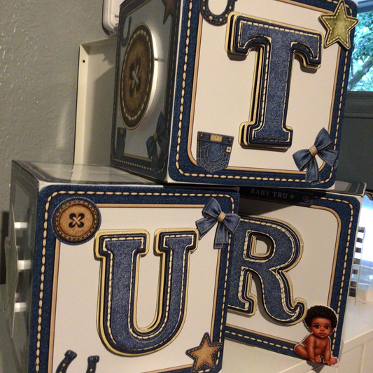 Custom Baby Blocks | Personalized 3D Baby Shower & Nursery Decor