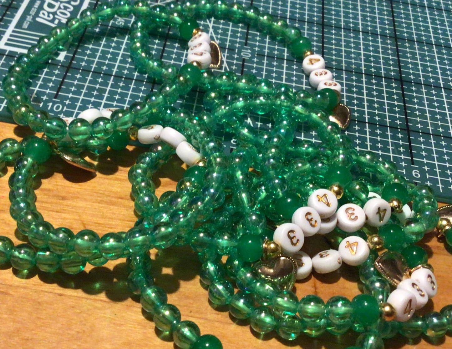 Custom Acrylic Bead Stretch Bracelets | Party Favor Bracelets | Name, Theme, or Troop Number | Girl Scouts, Birthdays & Events