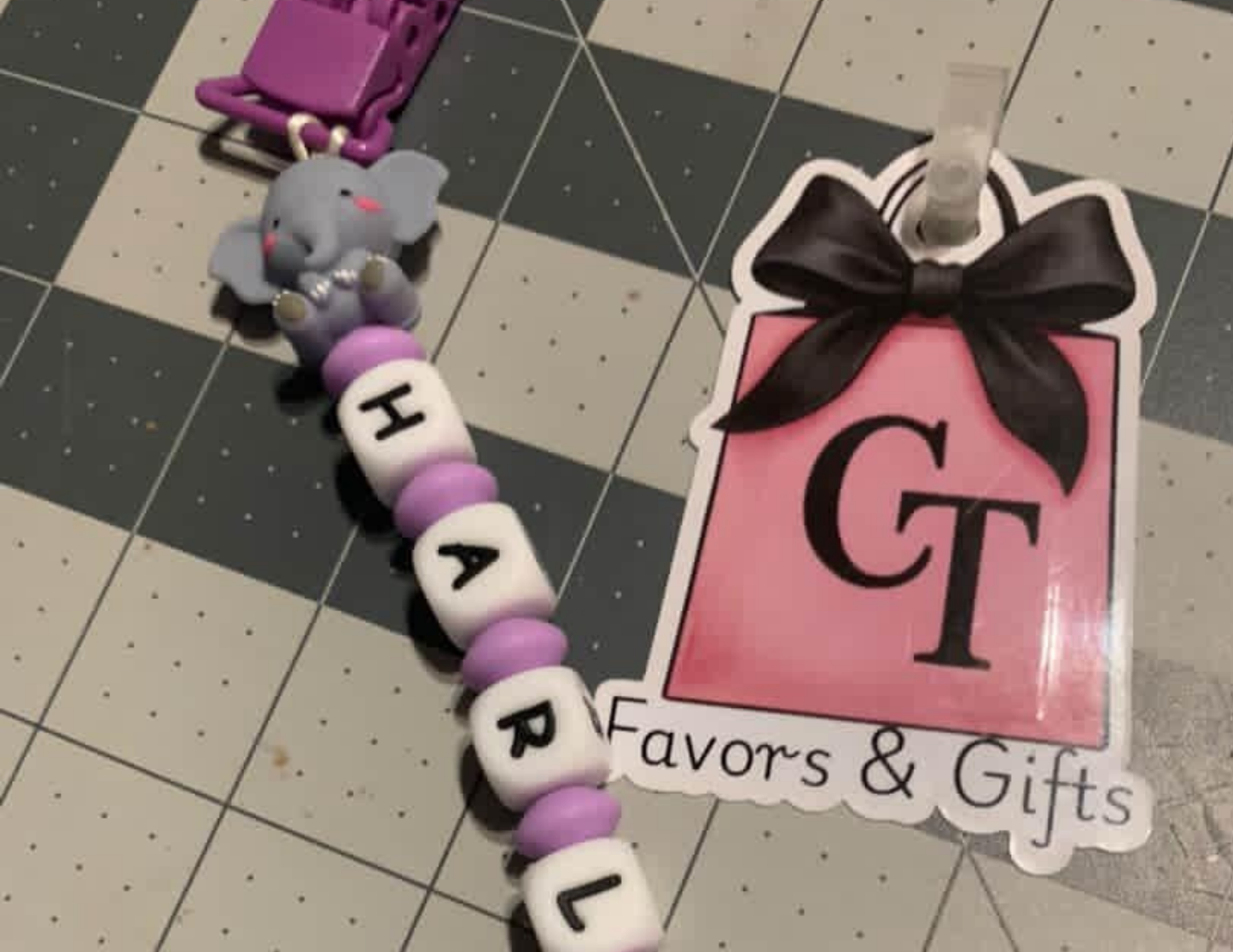 Personalized Silicone Pacifier Clip | Baby Name Pacifier Holder | Fox, Elephant, Hello Kitty | Custom Baby Pacifier Clip | Baby Shower Gift