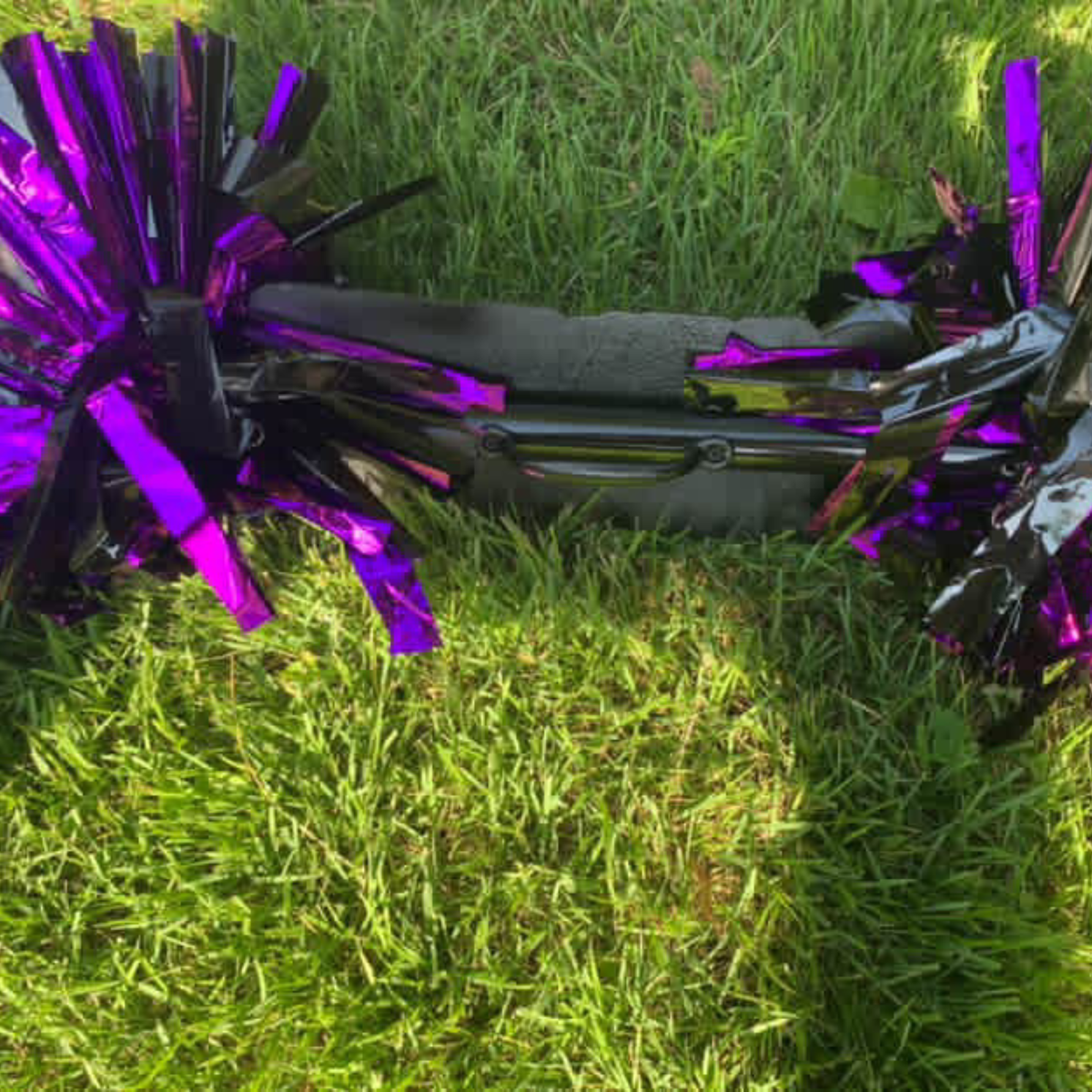 Personalized Name Cheer Stick – 2 Pom Poms | Custom Sports Spirit Stick