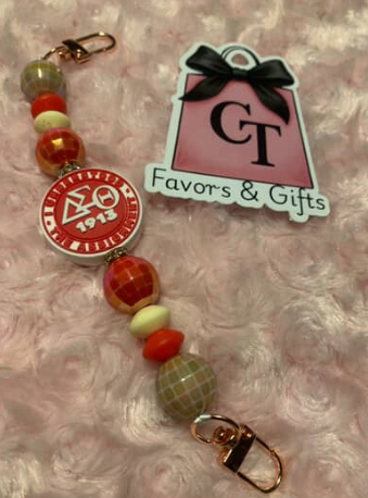 Beaded Phone Charm Grip — Coffee, Teacher & Character Styles