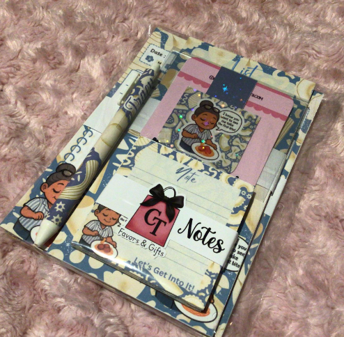 PERSONALIZED STATIONERY GIFT SET | Custom Chibi or Sketch Portrait | Notepad, Planner, Bookmark & Pen