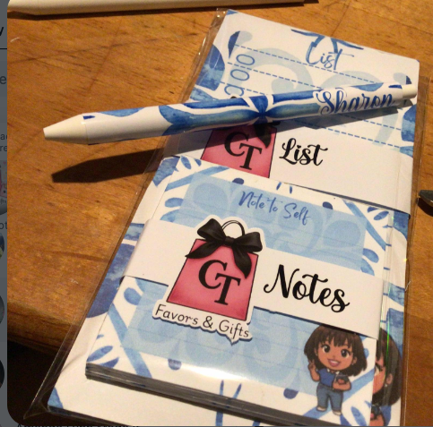 PERSONALIZED STATIONERY GIFT SET | Custom Chibi or Sketch Portrait | Notepad, Planner, Bookmark & Pen