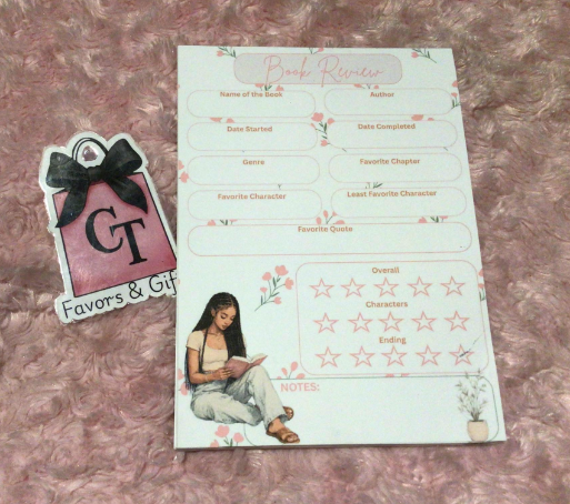 Personalized 5x7 Notepad | Custom Planner Pad | Chibi or Sketch Portrait | Daily Planner, Book Review
