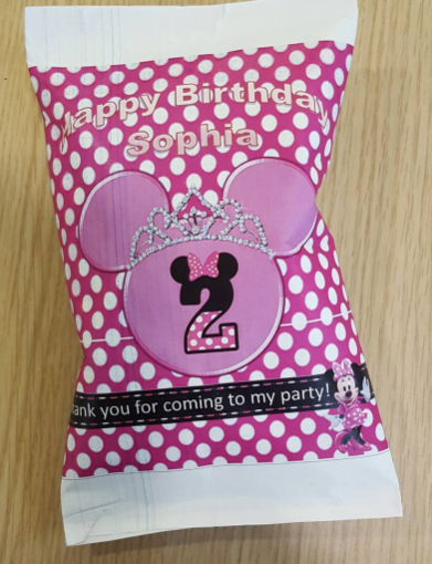 Custom Chip Bag Party Favors – Printable, Wraps Only, or Filled & Wrapped (Copy)