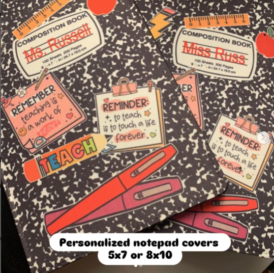 Notepad Portfolio Composition Design (3 sizes)