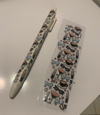 Espresso Martini & Pink Bow Pen Wrap — UV DTF Pen, Blank, or Wrapped Pen